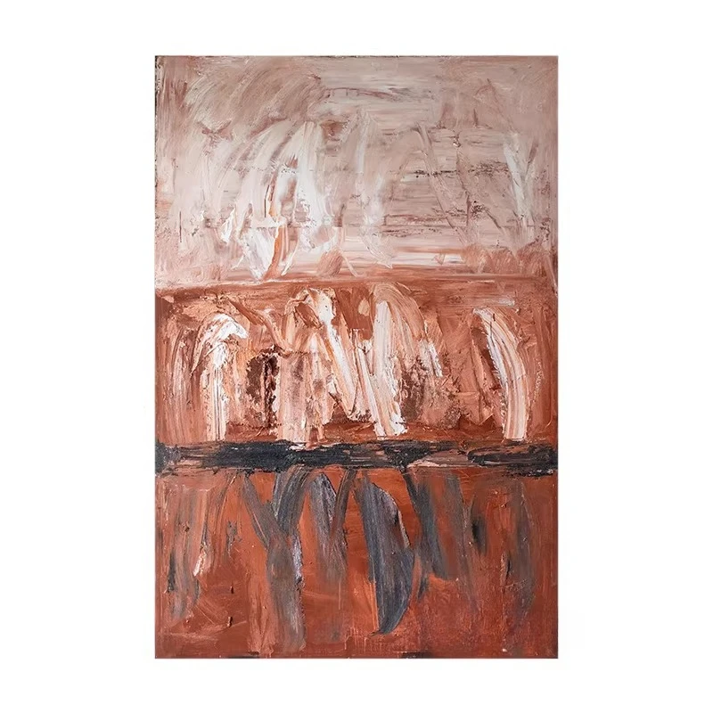 

Абстрактная картина маслом в средневековом стиле с текстурой, имитирующей рельеф.