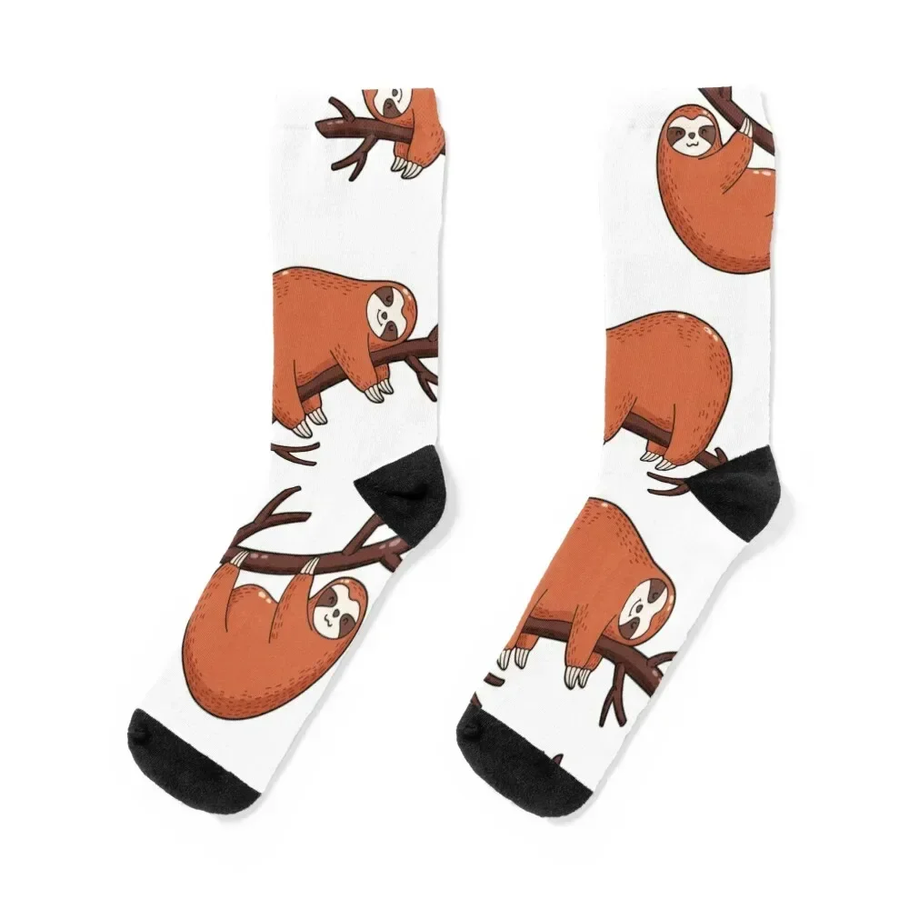 cute sloth Socks Thermal man winter Rugby christmass gift Socks Female Men's