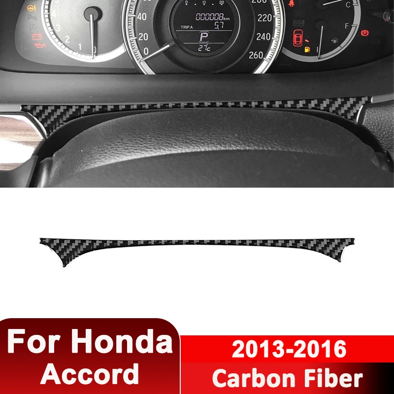 

For Honda Accord 2013-2016 Carbon Fiber Car Speedometer Screen Panel Trim Strip Decorative Sticker Auto Interior Accessories