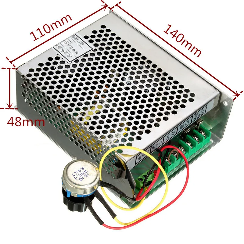 공랭식 스핀들 모터 키트, ER11 척, CNC DC 스핀들 모터, PCB 조각용 전원 공급 장치 속도 거버너, 500W 52mm 클램프