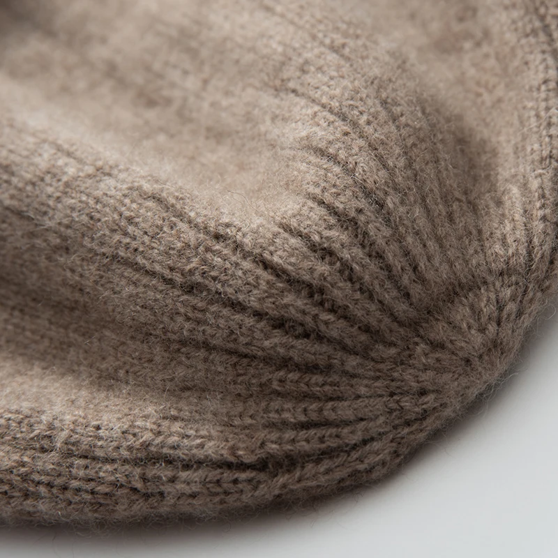 Top Qualität Winter Kaschmir Hüte Frauen Casual Outdoor Warm Halten Kopfbedeckungen Weiche Kaschmir Gestrickte Hut Unisex Skullies Mützen Kappe – Detail 16