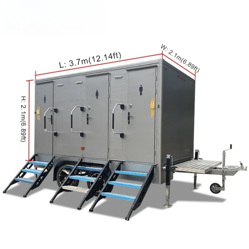Outdoor Mobile Bathroom Portable Restroom Toilet Trailer Camping and Shower Room