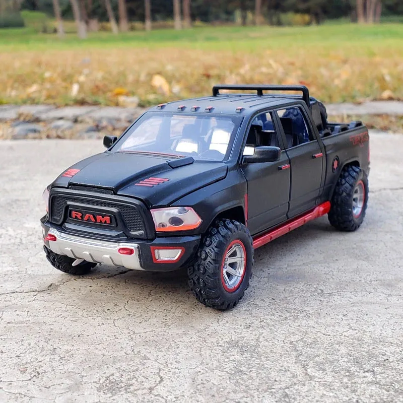 

1:32 RAM Pickup Truck Alloy Die-Cast Model - with Light & Sound, Spring Back Action, Kids Adventure Toy