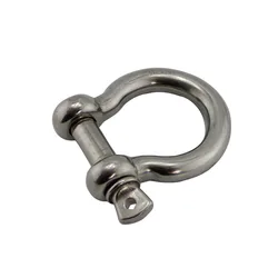 1PCS 304 Stainless Steel Safety Bolt Type Anchor Shackle 4mm 5mm 6mm 8mm 10mm Mini Large Rigging Hardware Boat Rope Shackles