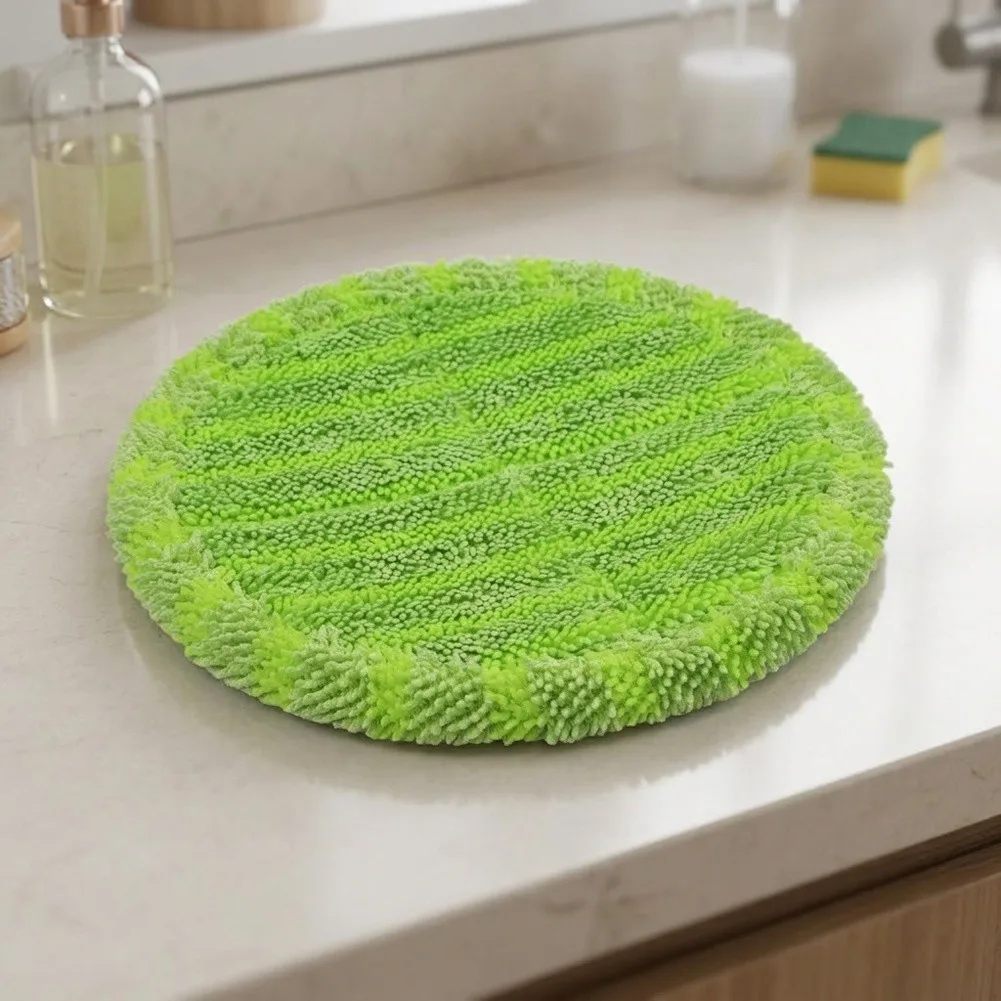 Washable Mop Cloth Home Clean Mop Cloth Mops Wrapping Green 16cm 6PCS Mopping Cloth Replacement Cloth Reusable