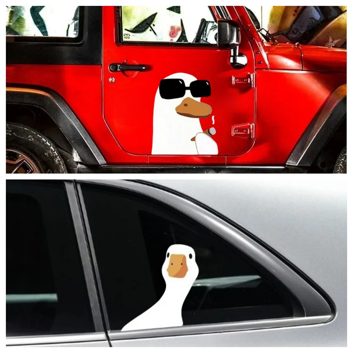 

Waterproof and Sunscreen Vinyl Duck Decal Our Easy-to-Apply, Adorable Window Sticker，High quality car sticker decoration