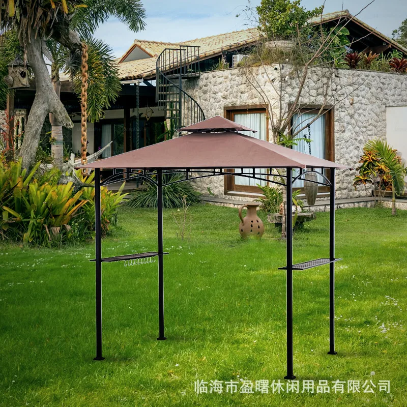 

Outdoor household barbecue shed Simple barbecue shed Small awning tent Rainproof and sun protection