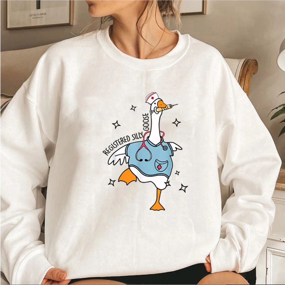 Nurse Silly Goose Sweatshirt Nursing Student Shirt Silly Goose Registered Nurse Sweatshirt Women Hoodies Nurse Life Pullover Top