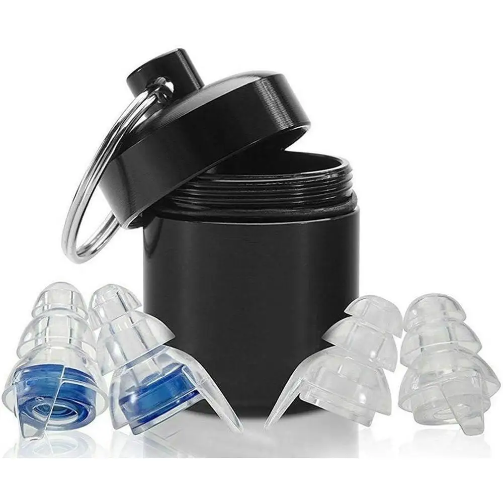 

2 Pair of Ear Plugs 2pcs Carrying Cases Portable noise cancelling earplugs Fit for any working in noisy environments