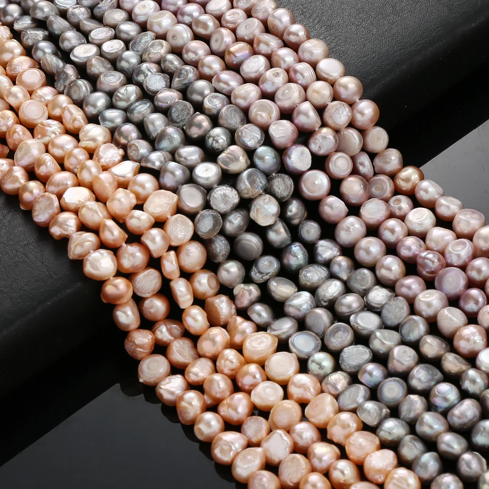 Natural Freshwater Pearl Beads Two-Sided Light High Quality Loose Beads for Jewelry Making DIY Necklace Bracelet Earring 13”