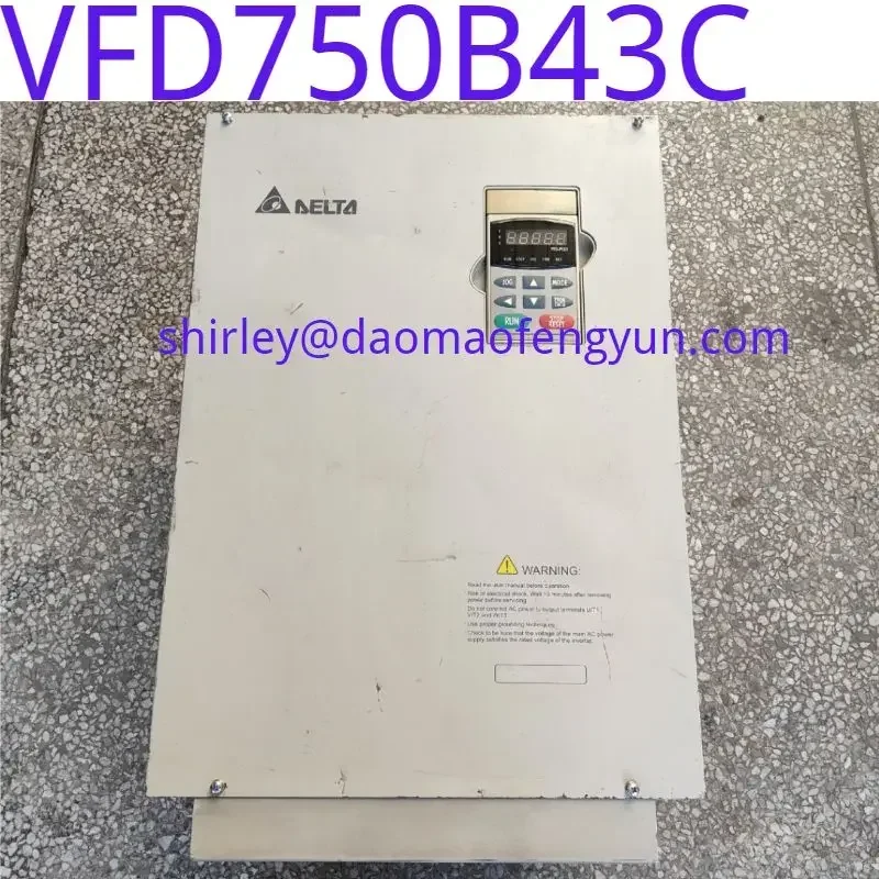 

Used VFD750B43C frequency converter original disassembly physical photography without maintenance vfd-b series 75kw 380v