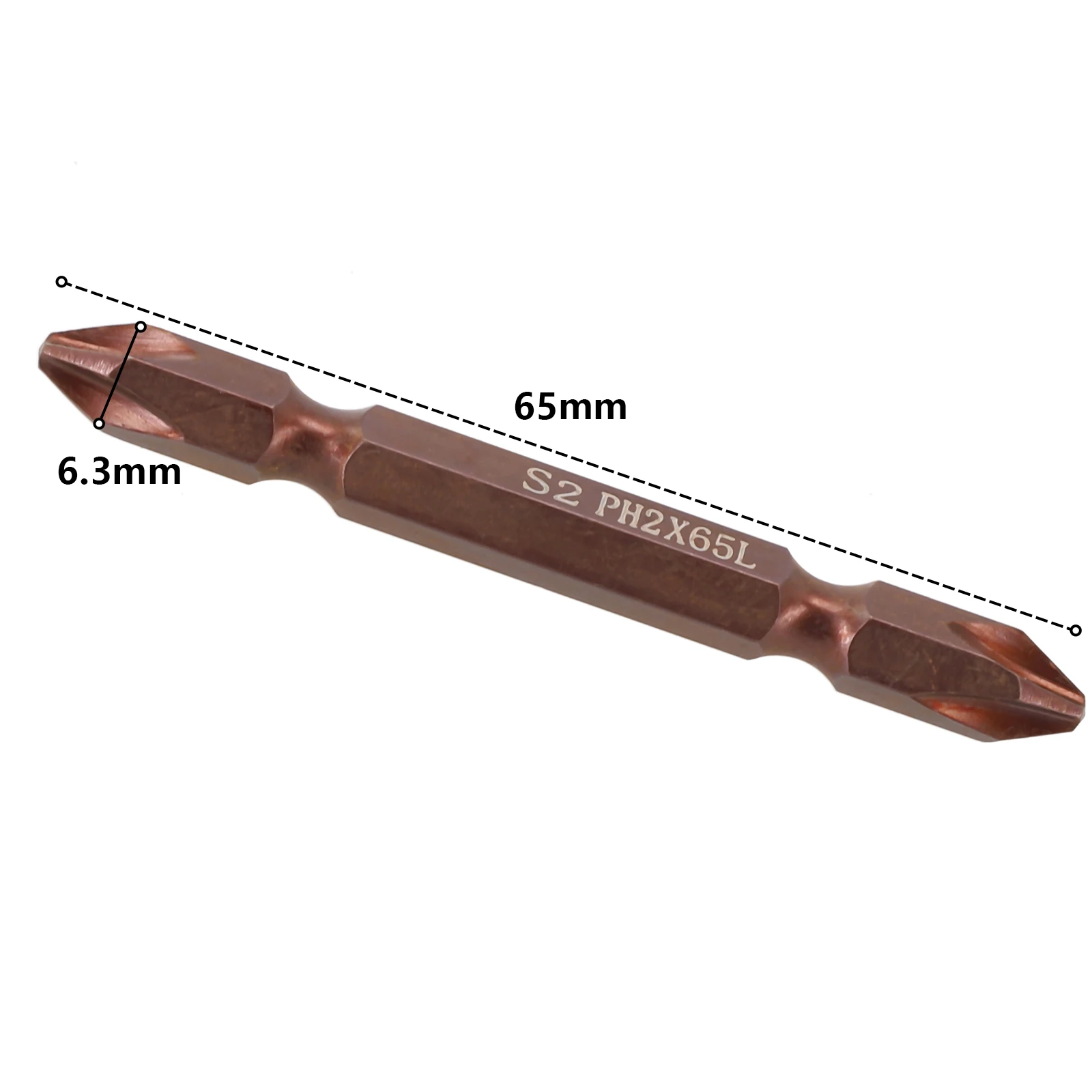 Magnetic PH2 Head Electric Screwdriver Bit made of High Hardness Alloy Steel (65mm/100mm/150mm/200mm/250mm/300mm)