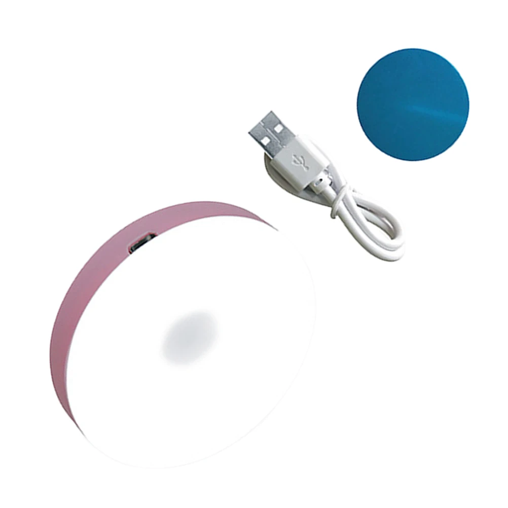 

Inductive Touch Night Light Usb Charging Round Led Lamp Closet Bathroom Corridor Decoration Easy Install Energy Saving Indoor