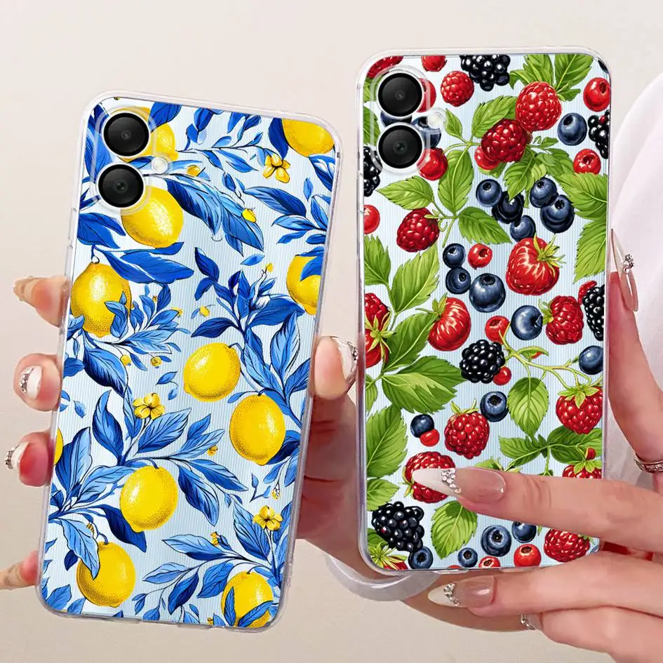 حافظة لهاتف سامسونج جالاكسي A06 4G SM-A065F موضة جديدة زهور غطاء ناعم من السيليكون الشفاف لهاتف سامسونج A07 2025 A 07 GalaxyA07 Fundas #3