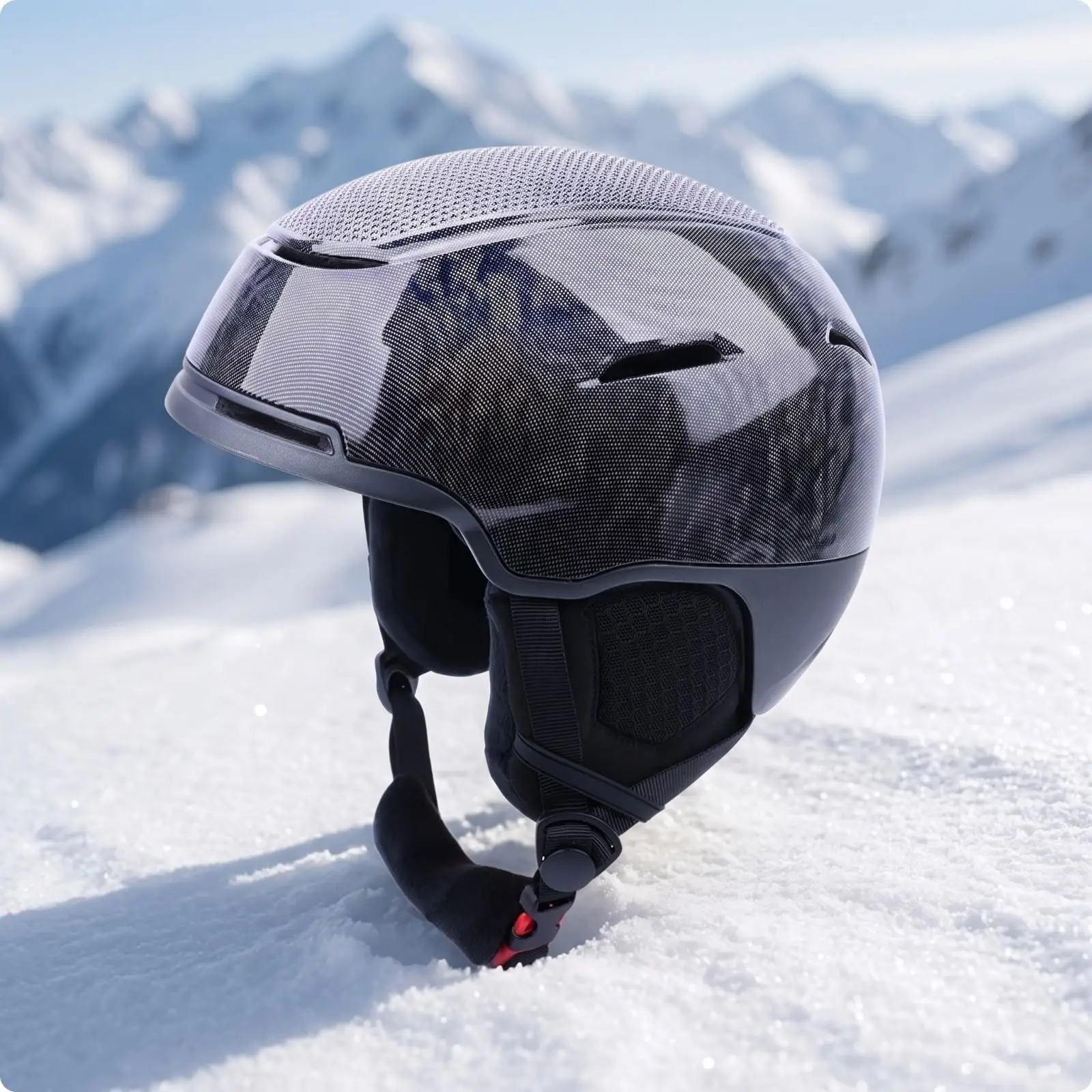 Ski Helmet with Removable Ear Pads | customizable sizing System, Ventilated Outer Shell, Snow Sports Helmet, for Skiing