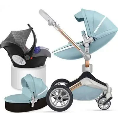 Hot Mom Wholesale  Carriage Pushchair Foldable Travel System Pram Baby Stroller