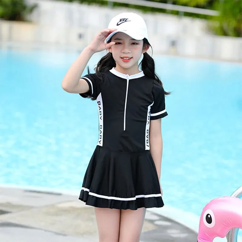 Girls Swimsuit One-piece Sports Swimming Pool Training Years Old Big Kids Princess Girls Kids Swimsuit