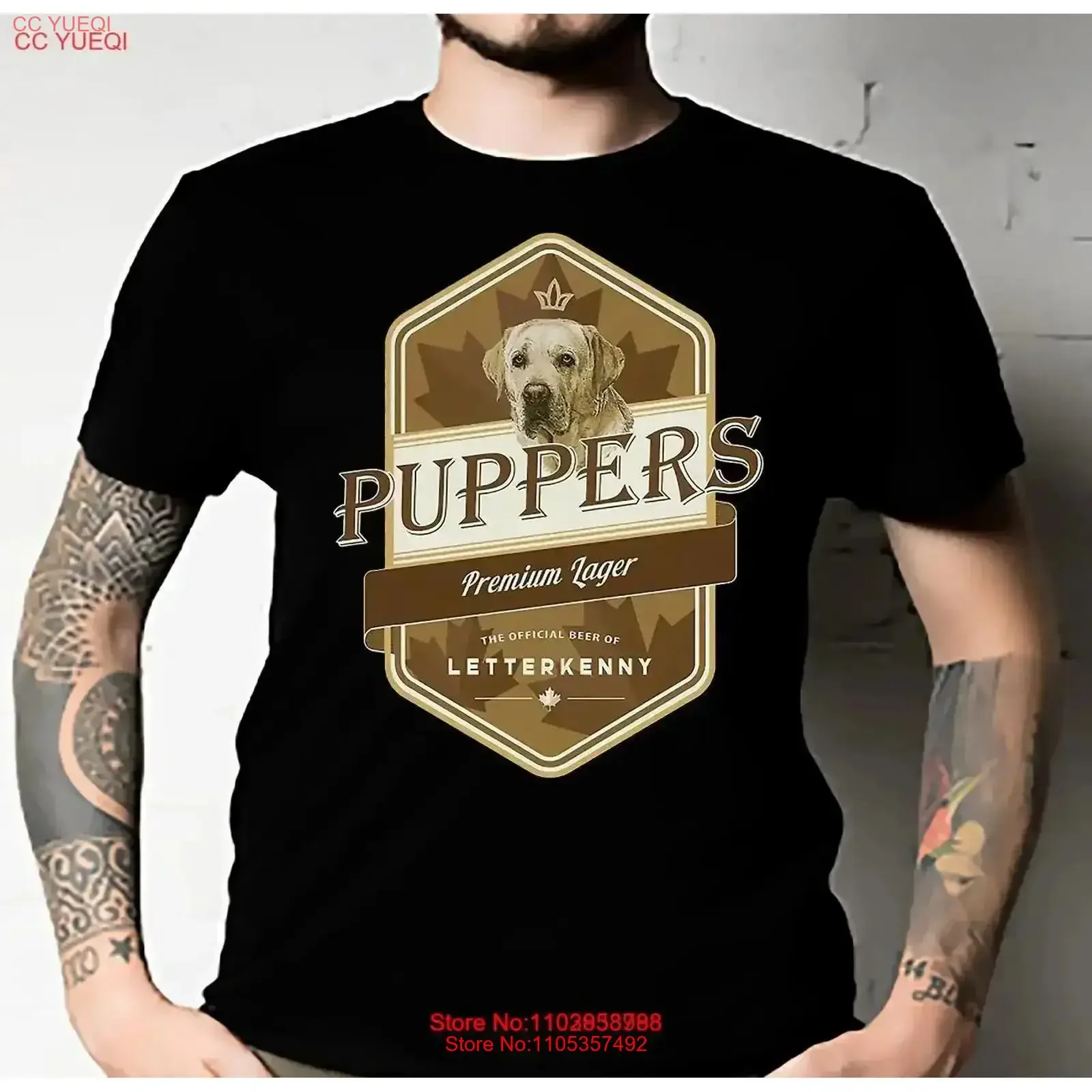 Puppers Beer Essential Classic T Shirt ALL SIZE vintage Washed Soft graphic Unisex Comfortable homme streetwear Stretched