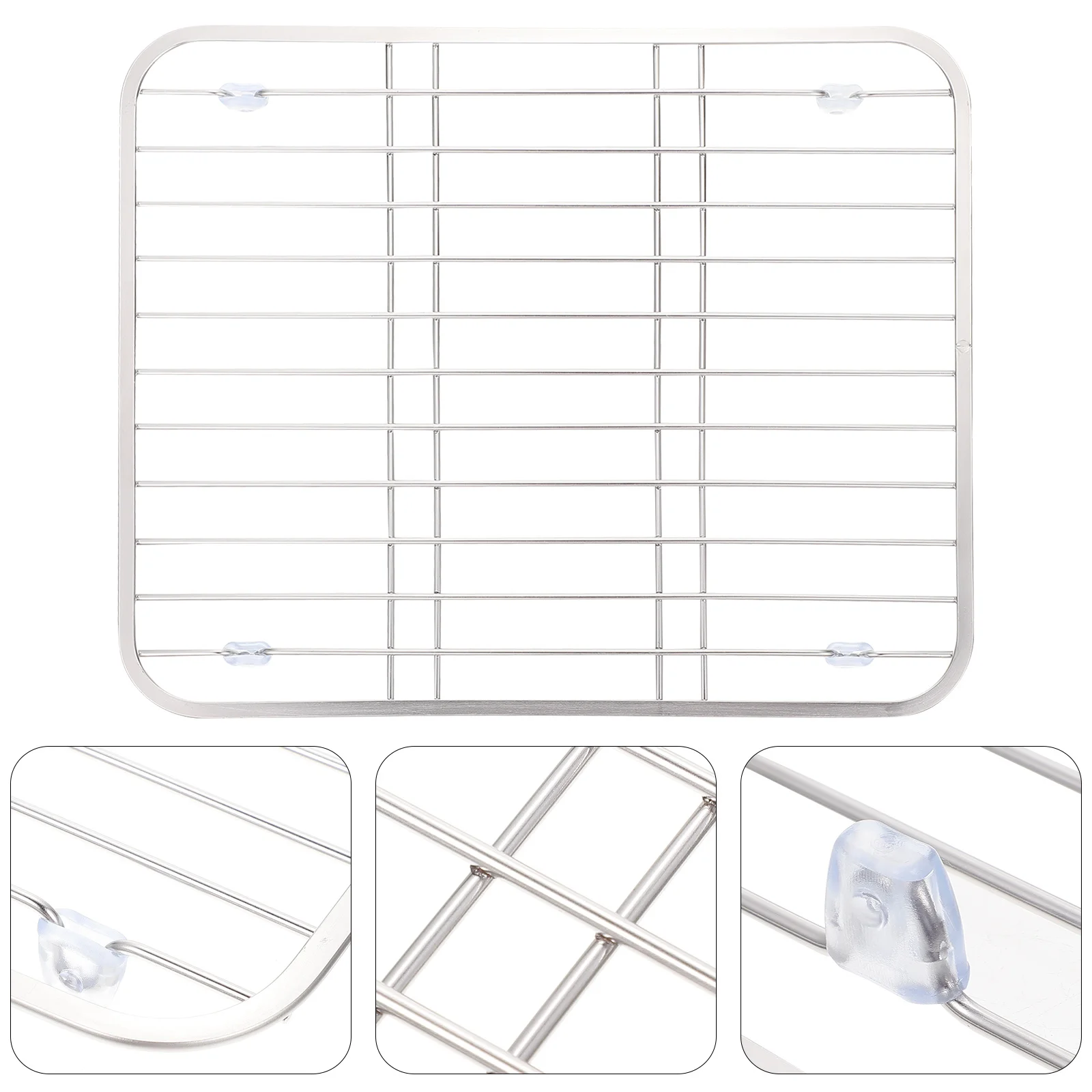 

High Quality Stainless Steel Storage Rack Kitchen Sink Rack Tableware Draining Drying Organizer Storage Holder