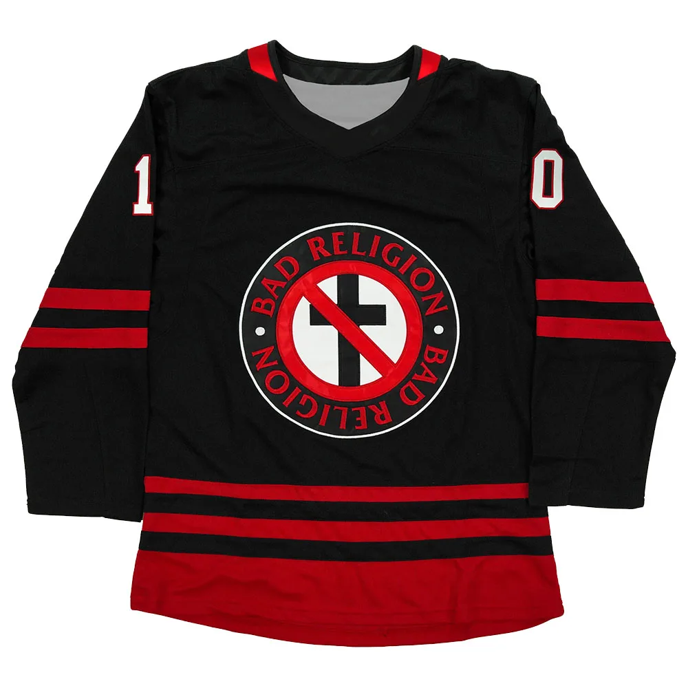 Bad Religion Latin America 2026 Tour Merch 80 Hockey Jersey V-neck Long Sleeve Men Women T-shirt Unisex Streetwear Hip Hop Tops