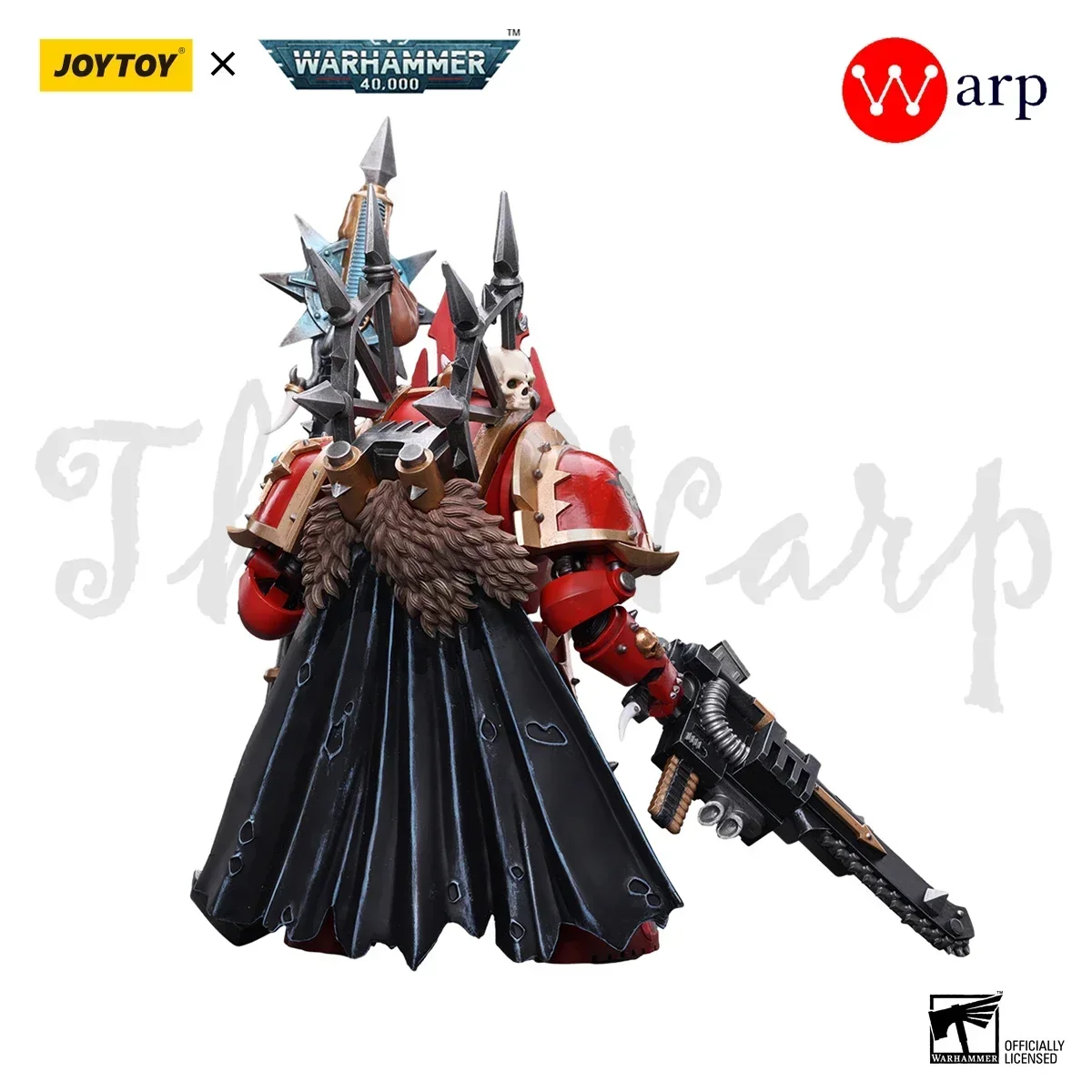 JOYTOY Warhammer 40k Space Marines Action Figures Chaos Space Marines Crimson Slaughter Sorcerer Lord Anime Military Model Gift