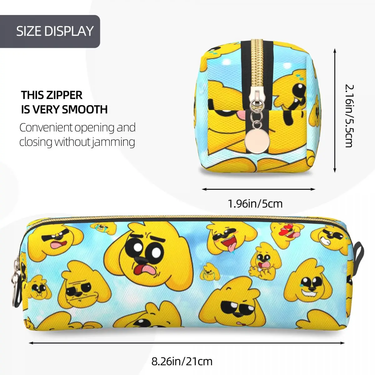 Estuches para lápices con patrón Mikecracks, estuches para lápices de dibujos animados, bolígrafos para niñas y niños, bolsas de almacenamiento grandes, papelería de regalo de oficina