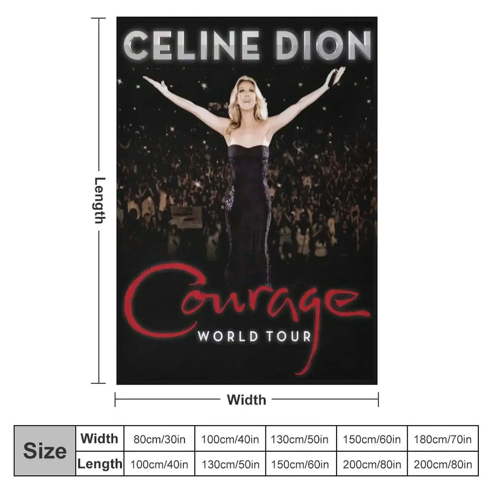 CD COURAGE World Tour 2019 Throw Blanket Furry Thin for babies Flannels Blankets