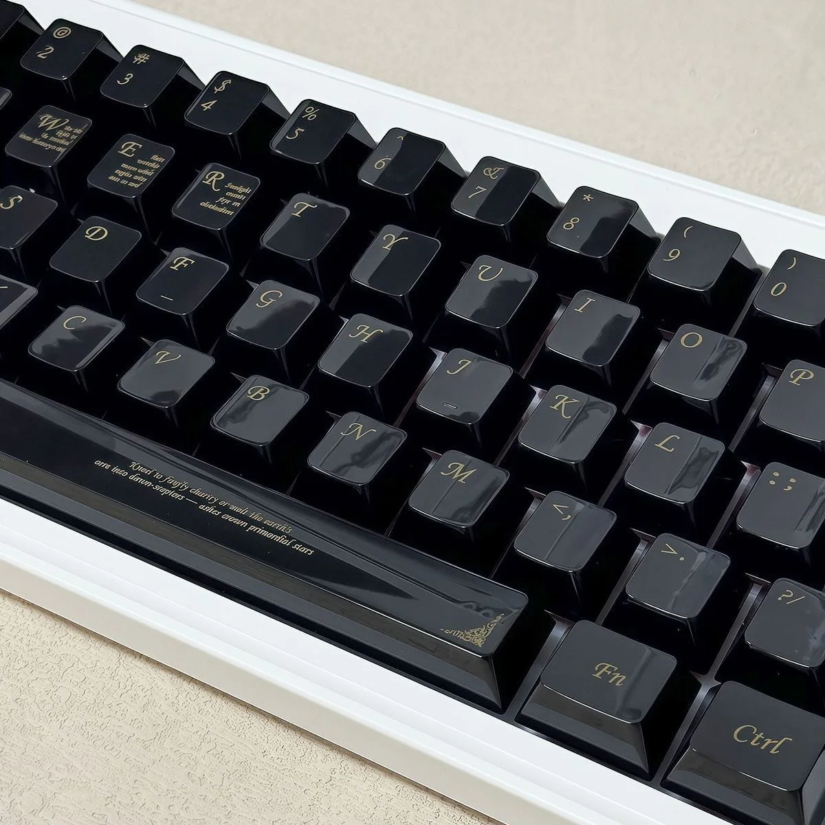 115 Keys White Ceramic Keycaps Chreey Profile PBT Customized Original Personalized Keycap for Mechanical Keyboard Wootting HE60
