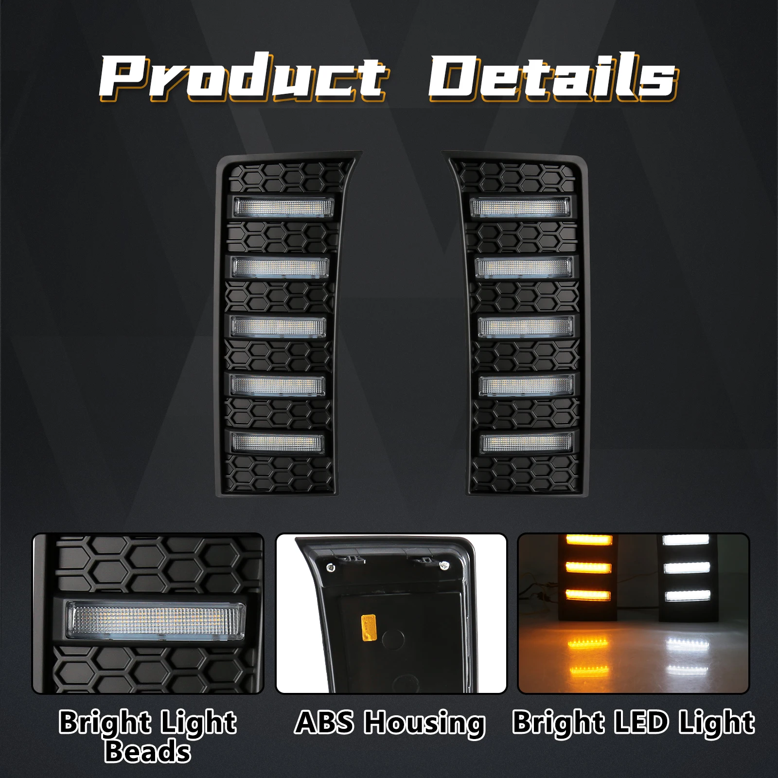 LED DRL For Toyota Tundra 2022 2023 Daytime Running Lights White Daylights Yellow Turn Signal Lamp Headlight Car Accessories