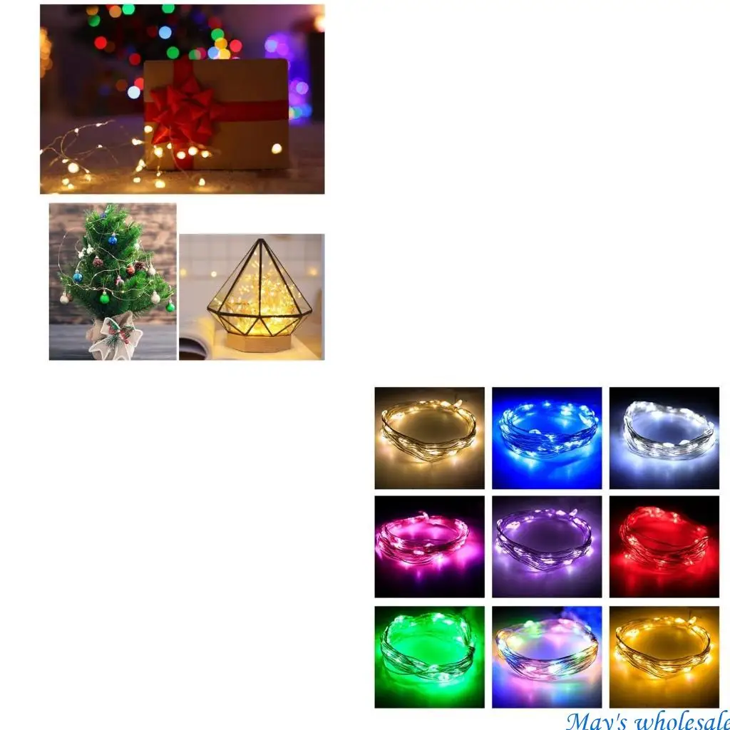 Copper Wire Light Christmas Wedding Party String Light Home Wall Decoration 448A