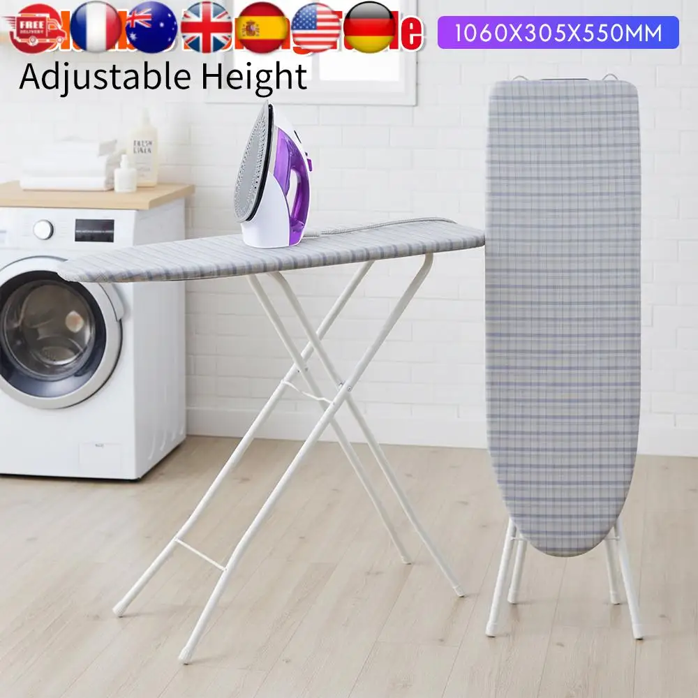 

Двойная большая гладильная доска с термостойким чехлом, настольный гладильный стол с регулируемой высотой для домашней прачечной ﻿