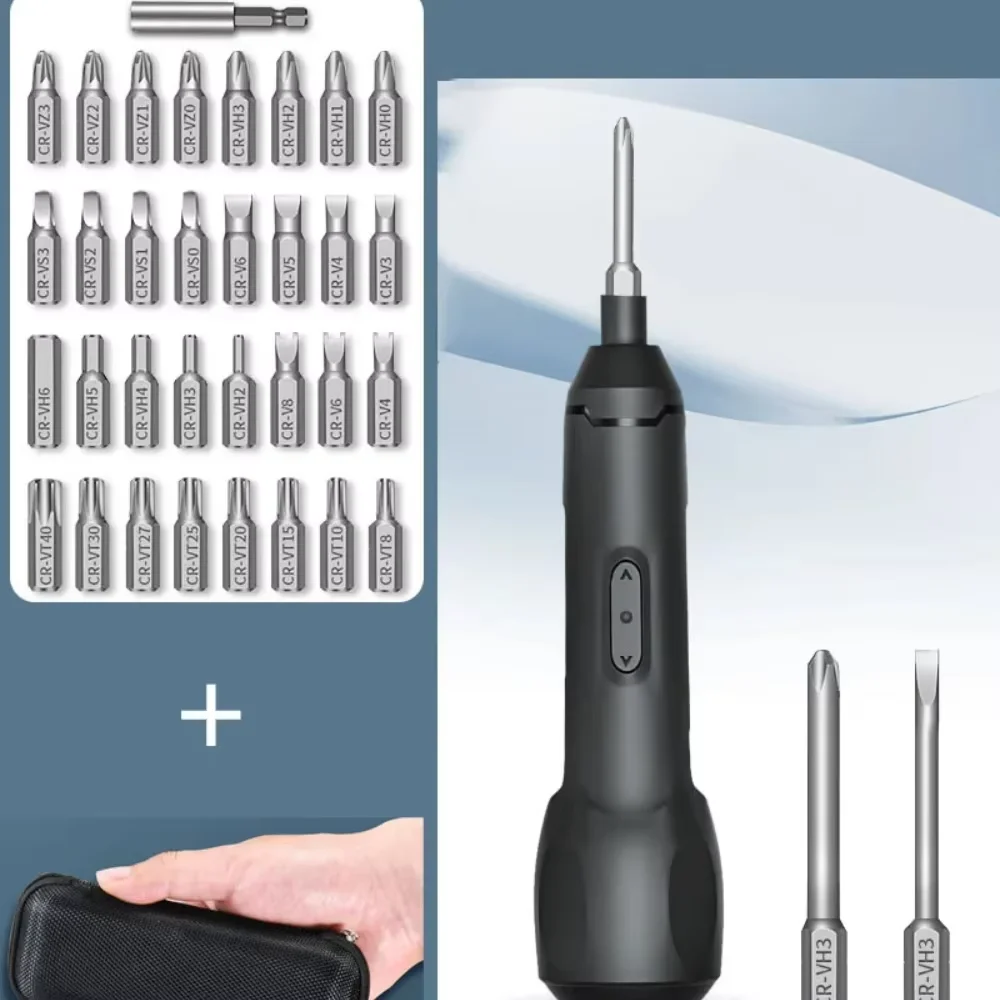 Akku-Schraubendreher-Set – wiederaufladbar, 3,6 V, mit automatischer/manueller Dualfunktion und 12 Bits für präzise Arbeiten in der Elektronik/der Automobilindustrie. – Detail 1