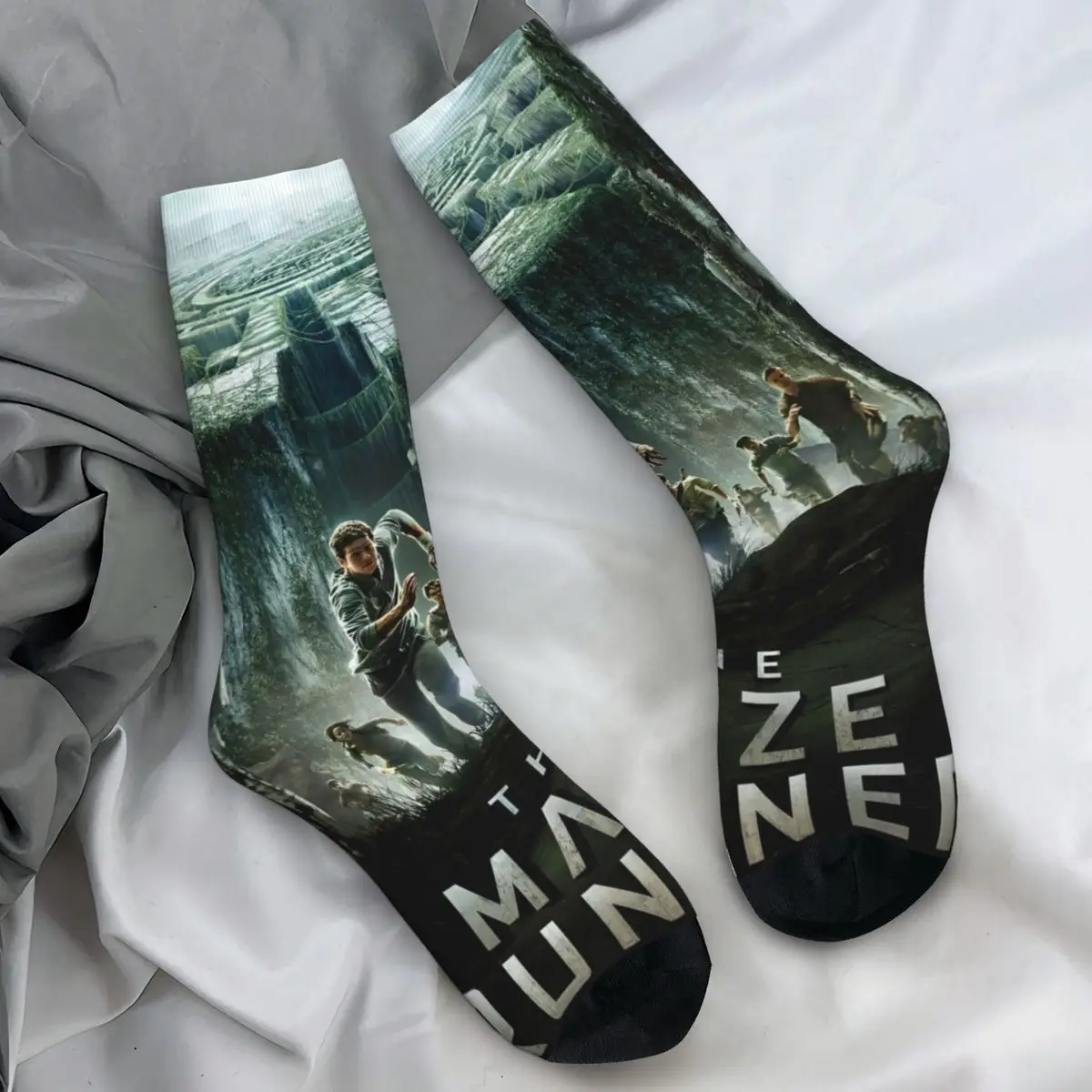 The Maze Runner Stockings Newt X Thomas Custom Retro Socks Winter Anti Slip Socks Couple Running Sports Breathable Socks