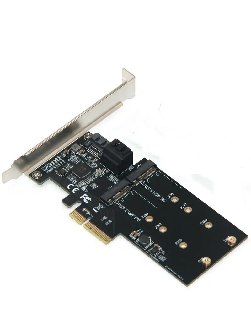 JMB585 Chip PCI-E to 3 Ports SATA3.0 + 2-Port M.2 Electronic Component