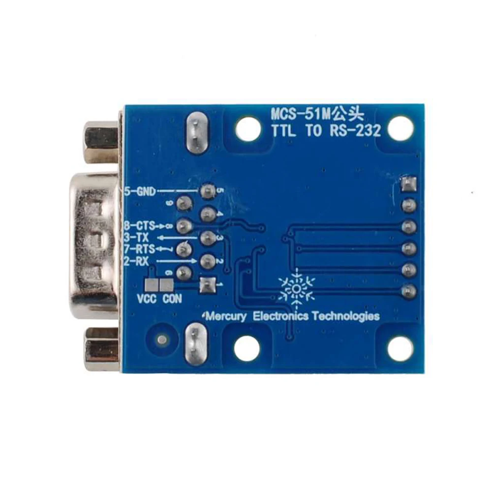 Imagem -03 - Ttl para Rs232 Serial Port Converter Module Conector Db9 Famp Masculino 6p Cabeçalho do Pino Reto Stc Stm32 Nxp 10 Pcs