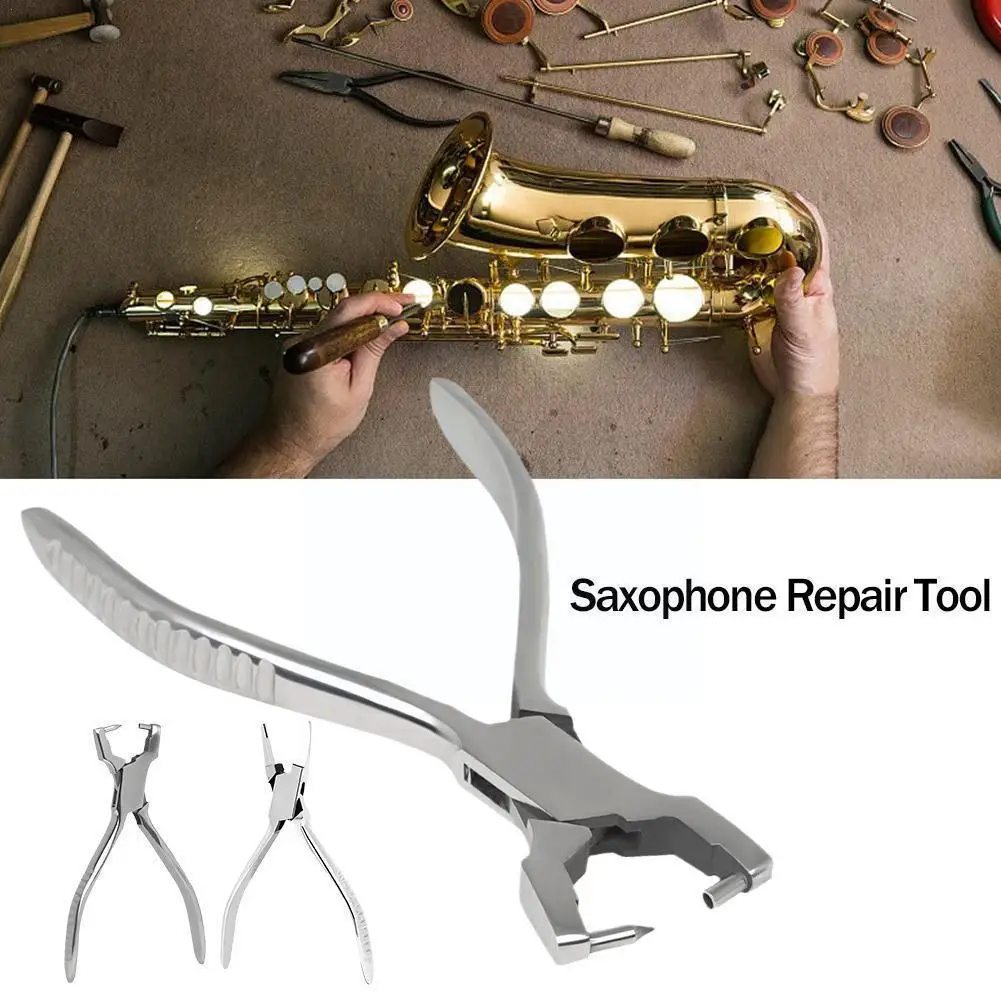 Saxophone Clarinet Flute Needle Spring Installation Removing Repair Pliers Spring Steel Tool Disassembly Stainless Pliers N1U8