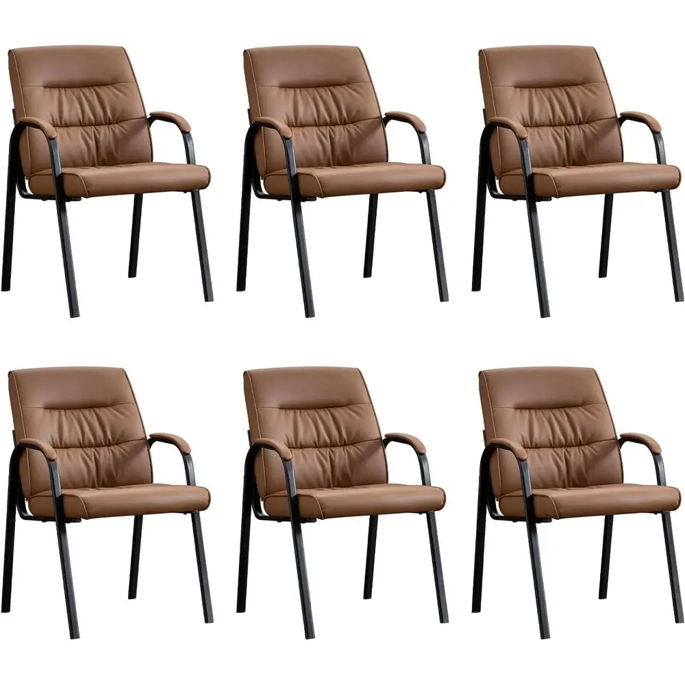 

Oice Gt Retion Chair Set o 6, Conerence Room Chairs Waiting Room Chairs 6 Pack, ern Leather Oice Desk Chair No Wheels.