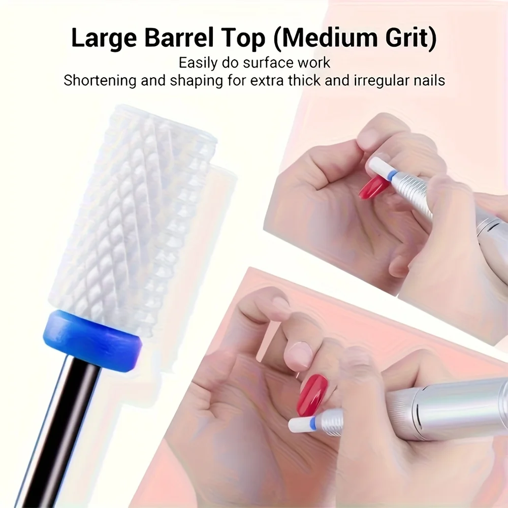 1 قطعة أو 5 قطع مثقاب تلميع الأظافر، مناسب لتلميع وإزالة البشرة، متين وسهل الاستخدام، أداة أظافر #2