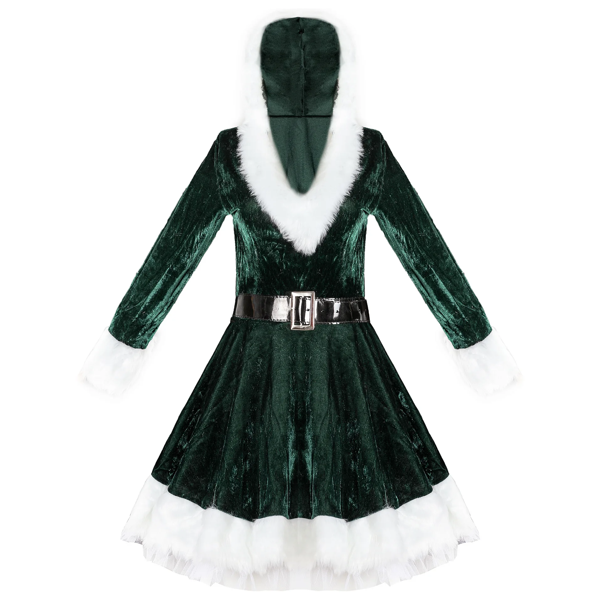 Disfraces de Cosplay de Navidad para mujer adulta, traje de elfo de Miss Claus, moda de fiesta elegante, trajes sexys para mujer, vestido de Santa Sweetie