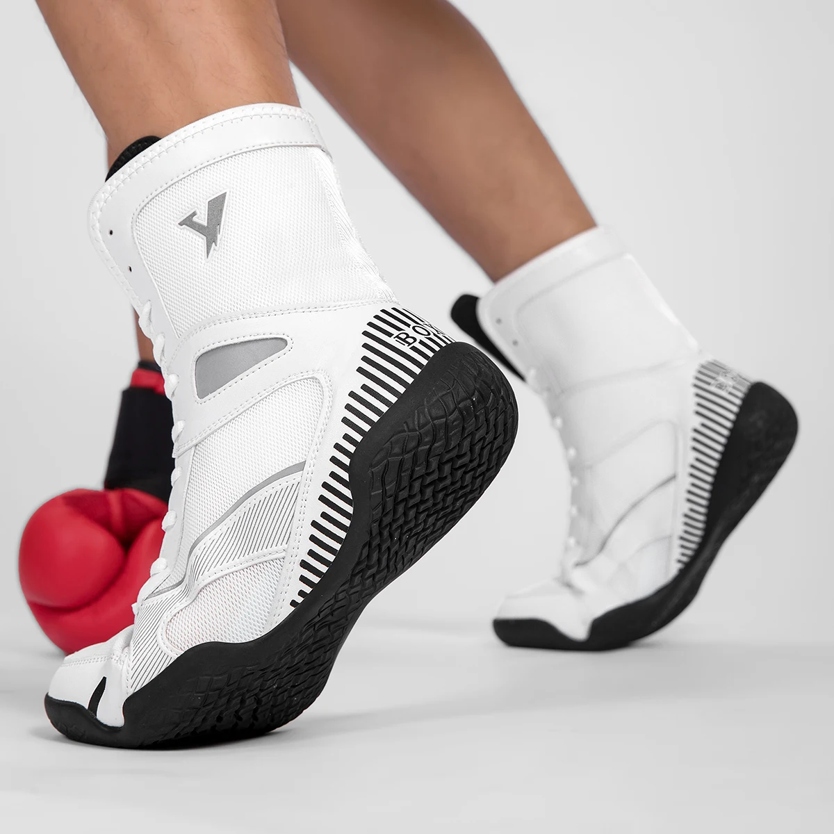 New Professional Wrestling and Boxing Shoes,Lightweight Sneakers,Mens Mesh Breathable Training Shoes,Flight Wrestling Boots