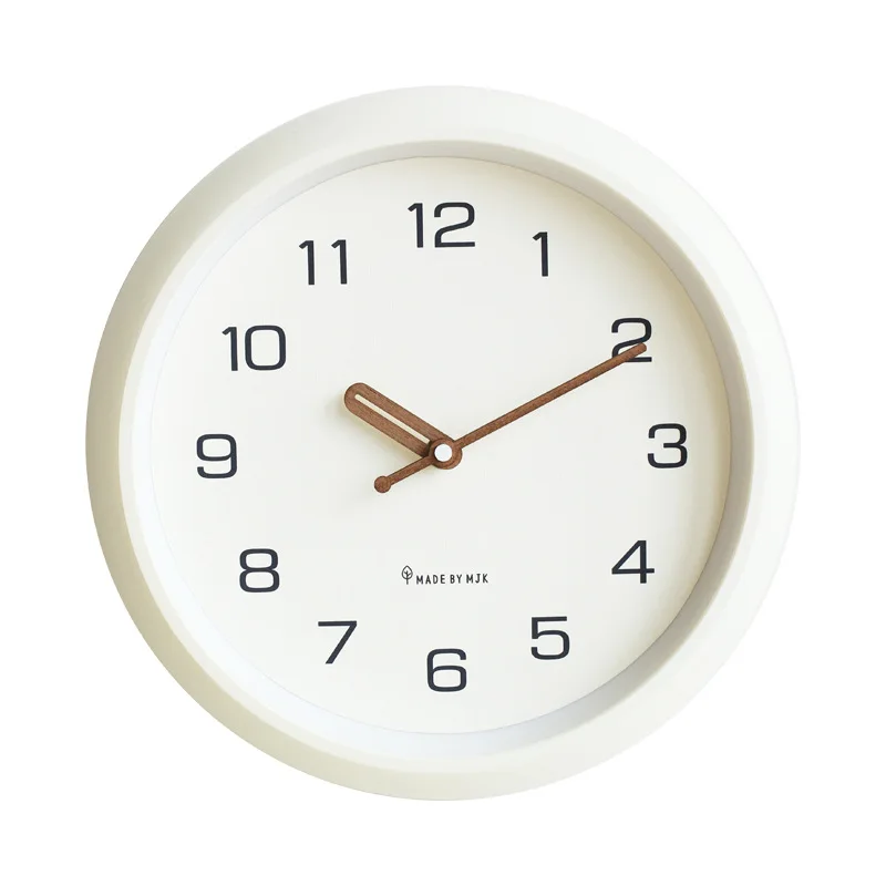 

12inch Cream Style Wall Clock Simple Living Room Modern Restaurant Wall Hanging Mute Clock Home Decor Ins Wall Clocks