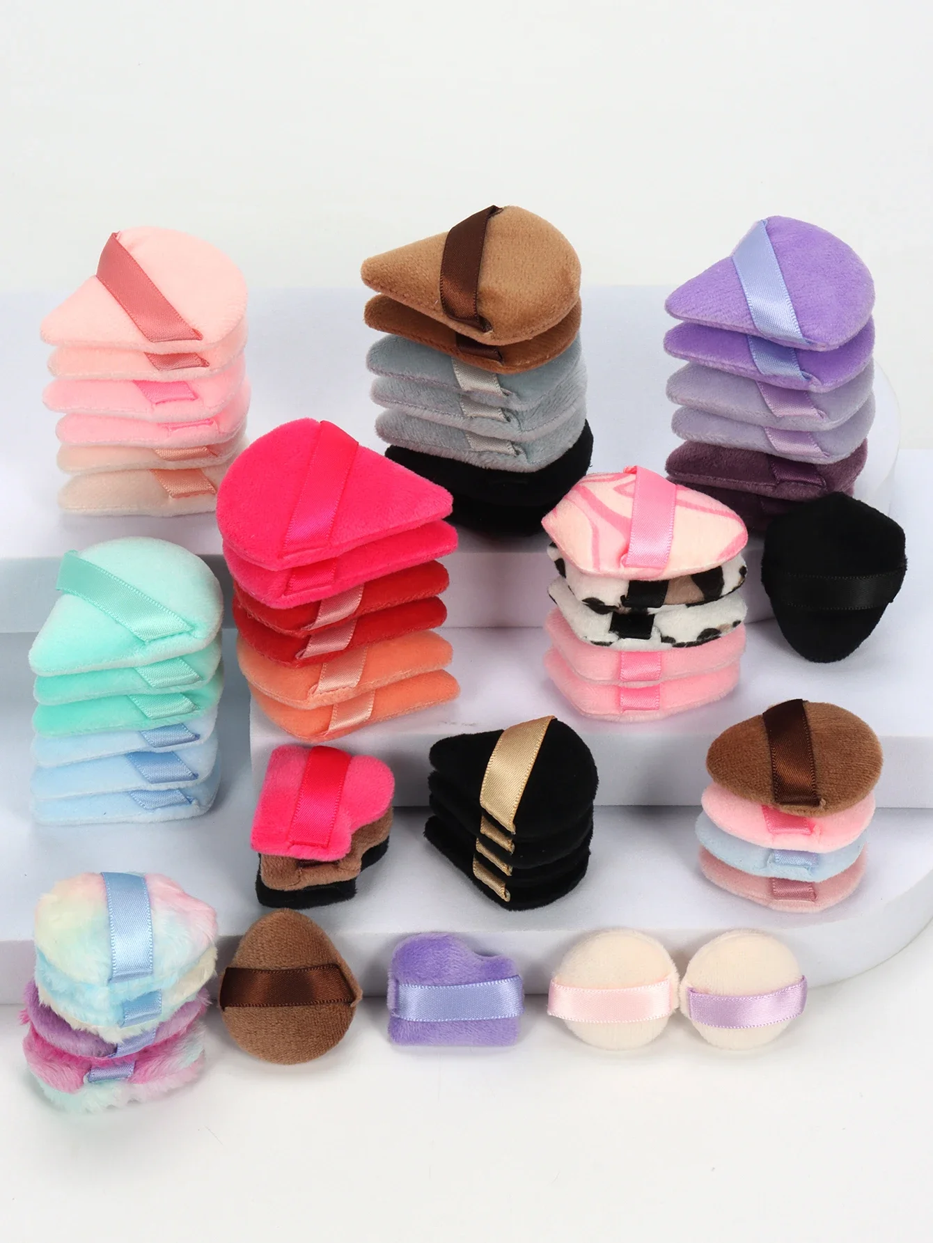 Willekeurige mini katoenen bladerdeeg 10/20/40/60/80/100 stuks, gemaakt van superzacht fluweel, geschikt voor alle huidtypes