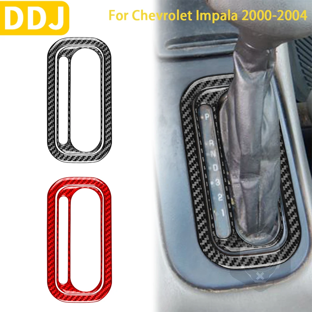 

For Chevrolet Impala 2000 2001 2002 2003 2004 Accessories Carbon Fiber Car Interior Gear Shift Panel Frame Trim Sticker