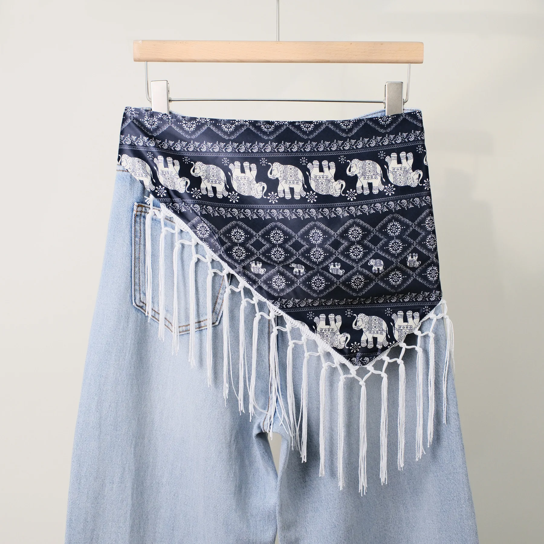 

Этнический шарф с узором пейсли и бахромой для женщин, в стиле бохо, многослойный пояс-накидка для путешествий