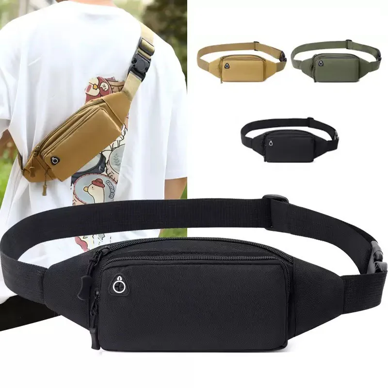 Trendy Lightweight Waterproof Waist Bag with Adjustable Headphone Jack and Shoulder Strap for Holding Mobile Phones and Others