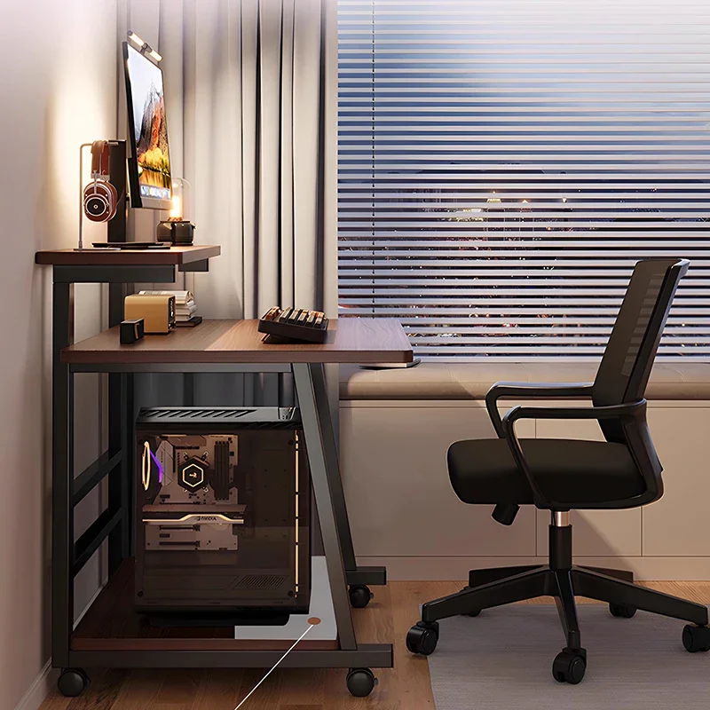 fr-Standing Bedroom Computer Desks Students Gaming Shelves Coffee Computer Desks Organizers Console Bureau Trendy Furniture