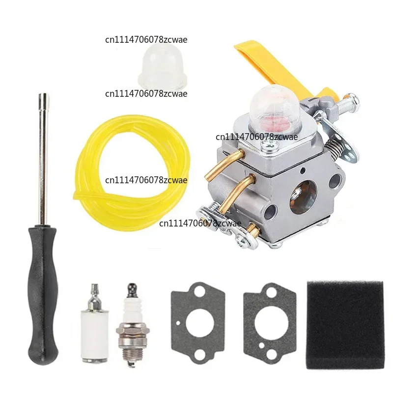 Carburetor Kit for Homelite Ryobi 25cc 26cc 30cc Brush Cutter & Hedge Trimmer, Carb with Air Filter, Fuel Hose & Primer Bulb