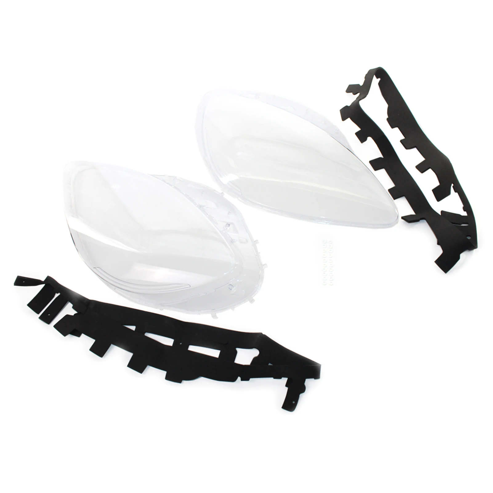 Headlight Lens Cover Headlamp Lens Plastic Shell Cover Headlight Assembly Replacement for Corvette C6 2005-2013