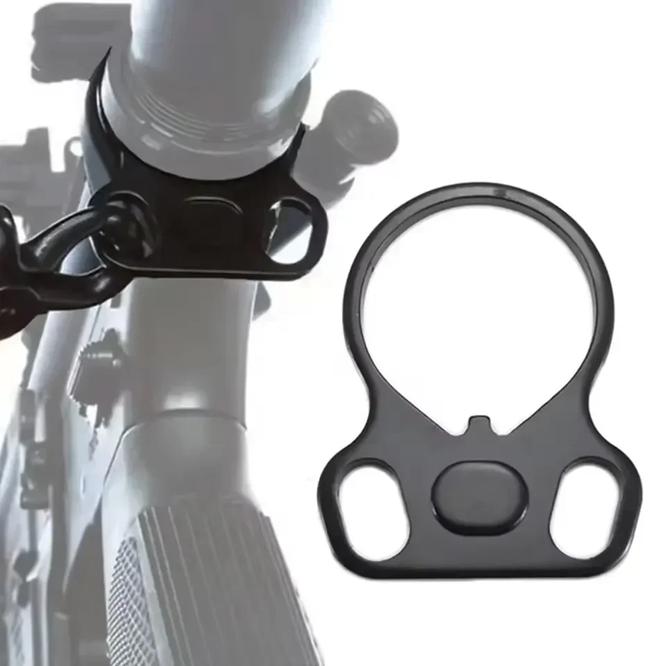 Adaptador de eslinga de placa final de Rifle, doble bucle, accesorio de montaje de eslinga de un solo punto para AR-15 M4, accesorios para pistola de caza