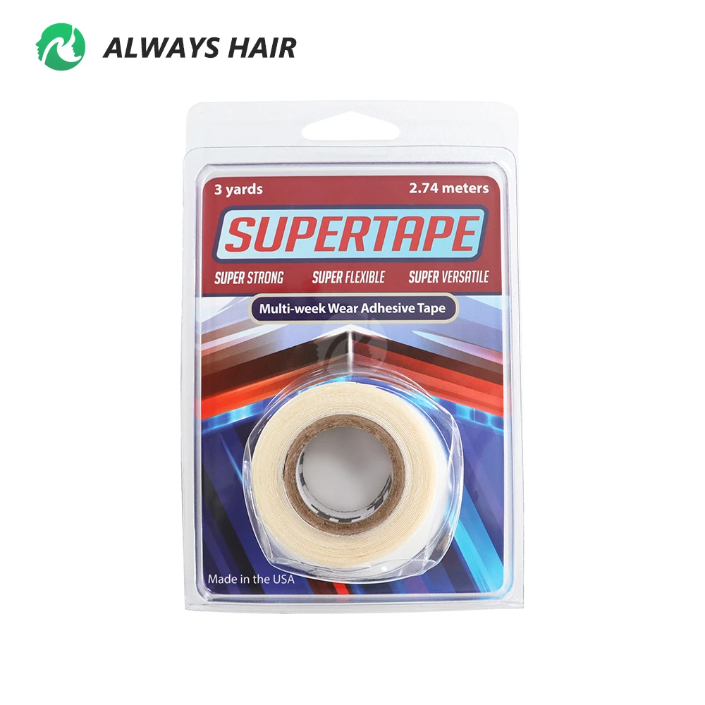 Popular Long-Lasting Bonding Adhesive Hair Toupee Tape Multi-Week Wear Double-sided Super Tape for Lace Hair Unit Wig